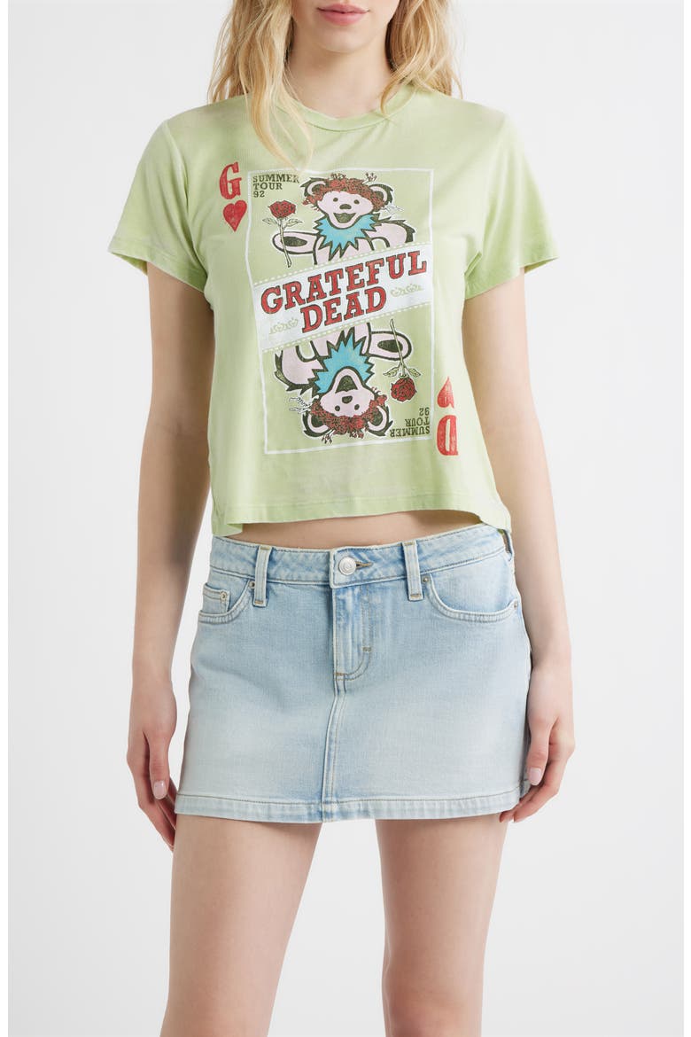 Grateful Dead Playing Card Graphic T-Shirt, Main, color, SEAFOAM GREEN