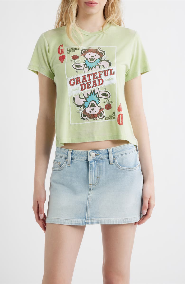 Daydreamer Grateful Dead Playing Card Graphic T-Shirt, Main, color, Seafoam Green