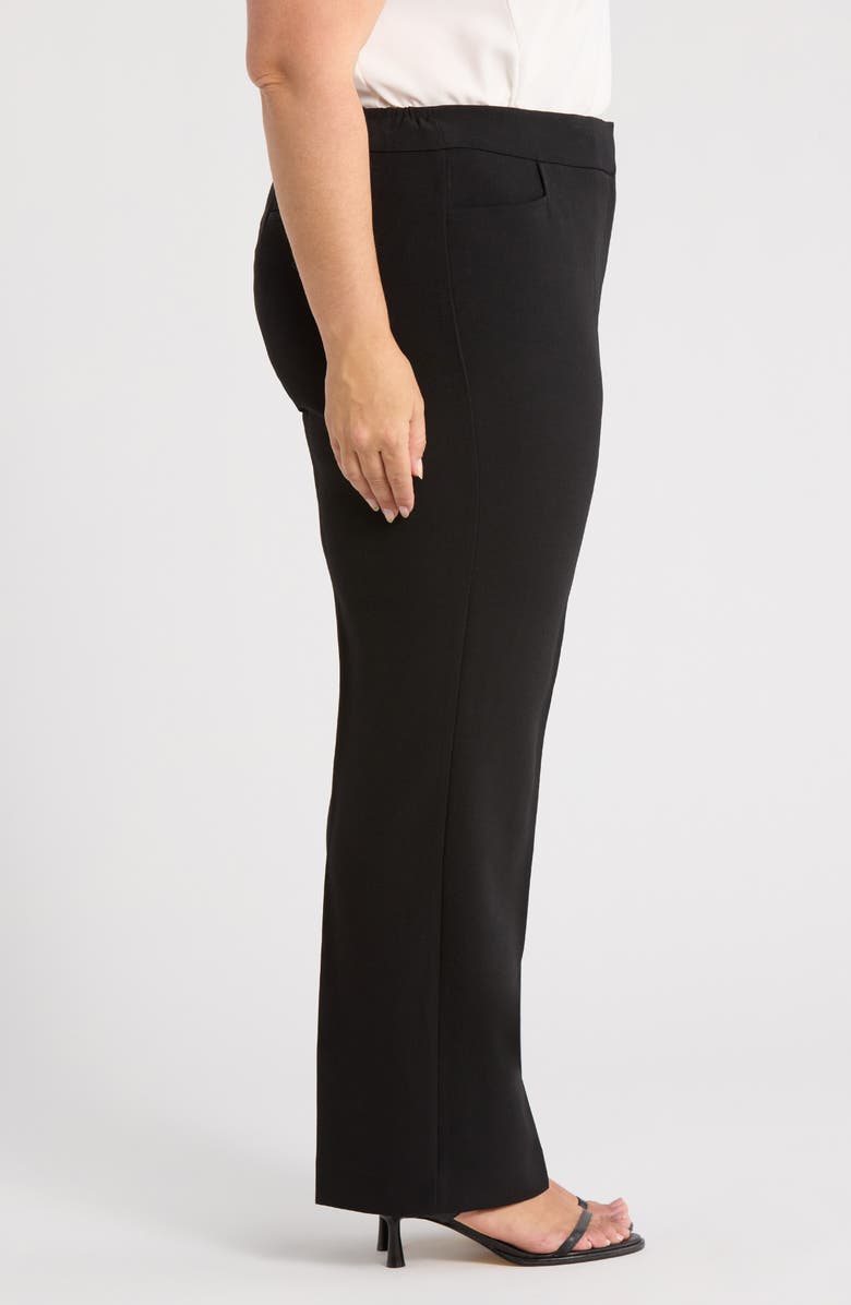 KASPER Stretch Crepe Pants, Alternate, color, Black