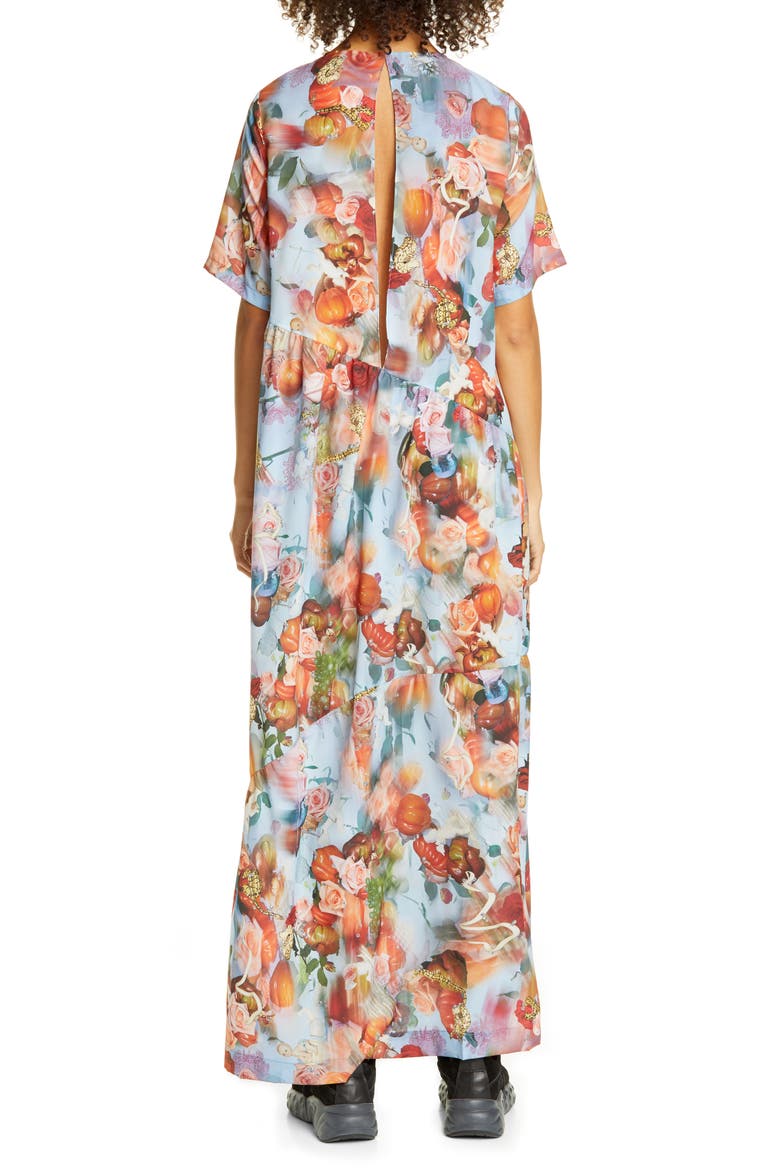 Ritual Tomato Print Maxi Dress, Alternate, color, SISTINE TOMATO SILK
