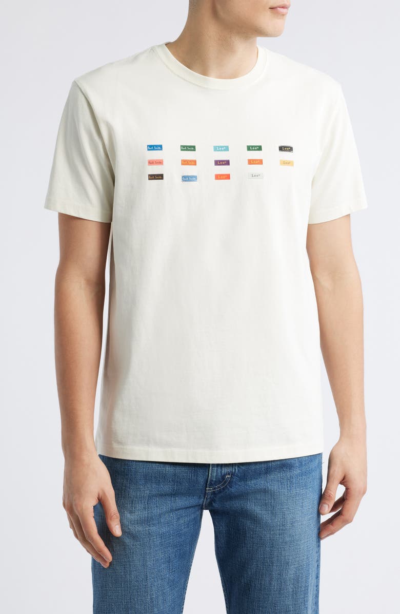 Paul Smith + Lee Graphic Cotton T-Shirt, Main, color, 