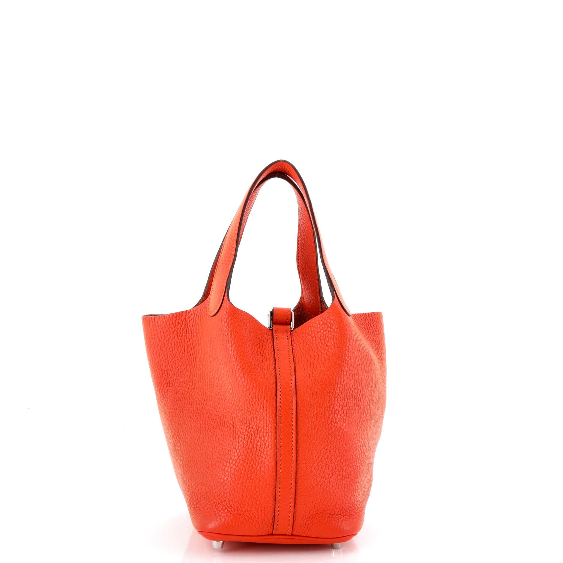 Pre-Owned Hermes Picotin Lock Bag Clemence PM, Alternate, color, Feu
