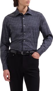 Bugatchi James OoohCotton® Space Dye Button-Up Shirt
