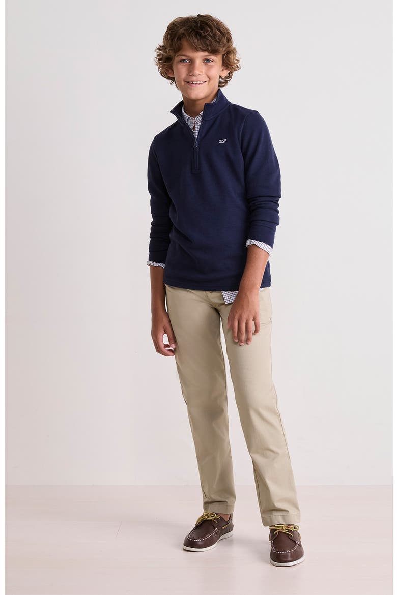 Kids' Saltwater Quarter Zip Pullover, Alternate, color, NAUTICAL NAVY