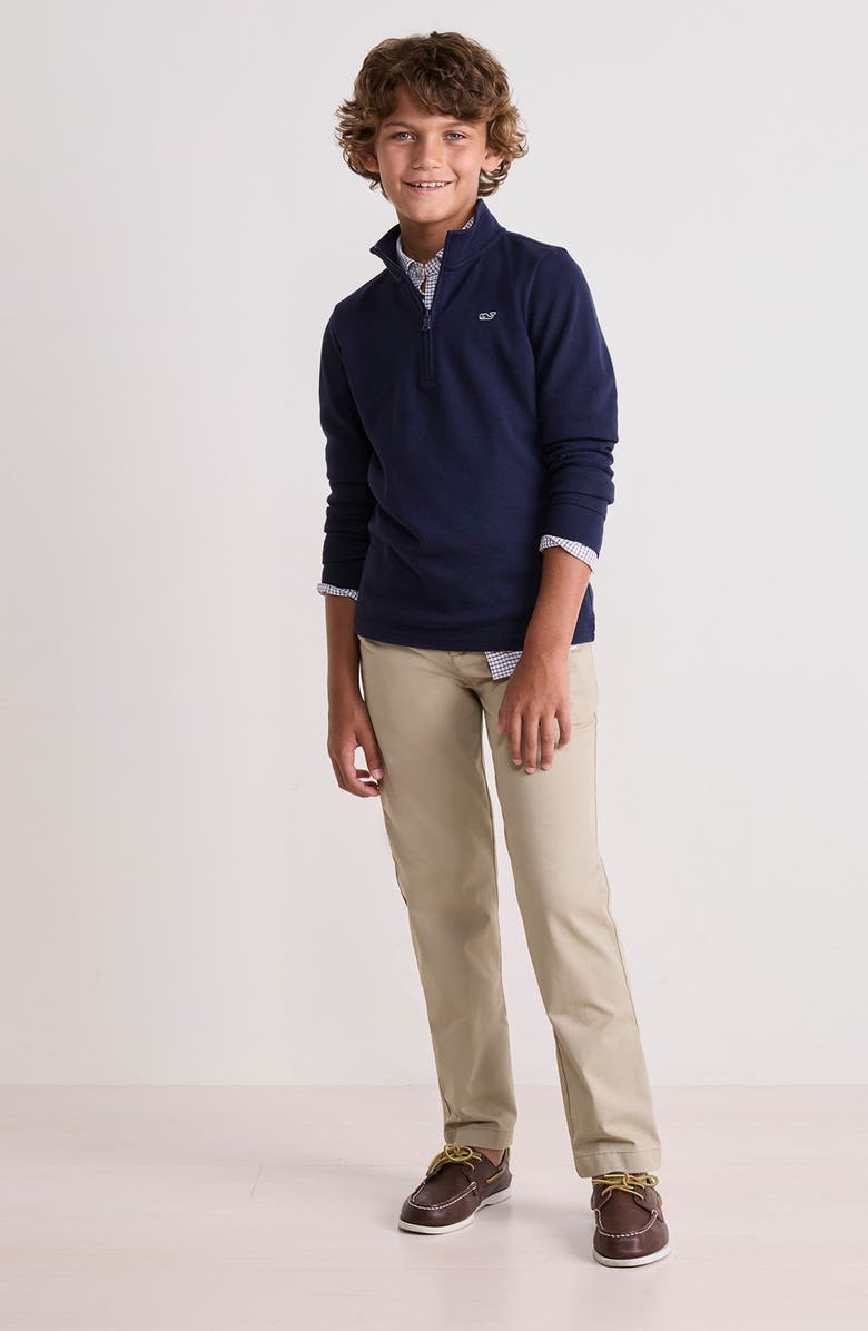 vineyard vines Kids' Saltwater Quarter Zip Pullover, Alternate, color, 