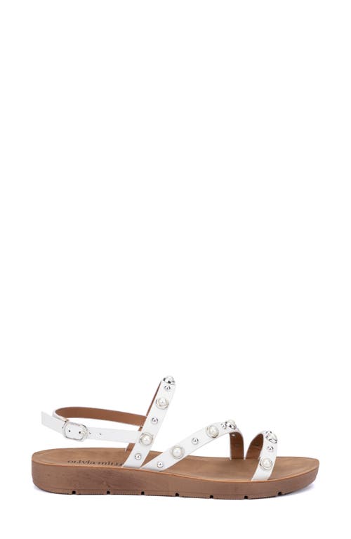 Olivia Miller Faux Pearl Slingback Sandal
