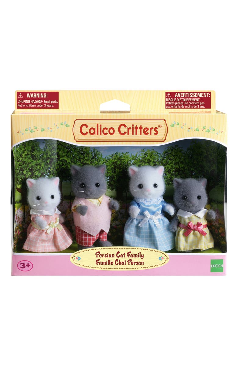 Calico Critters Persian Cat Family, Alternate, color, Multi