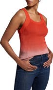 NIC+ZOE Luxe Knit Ombré Rib Sweater Tank