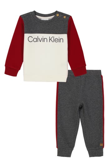 CALVIN KLEIN CALVIN KLEIN FLEECE SWEATSHIRT & JOGGERS SET 