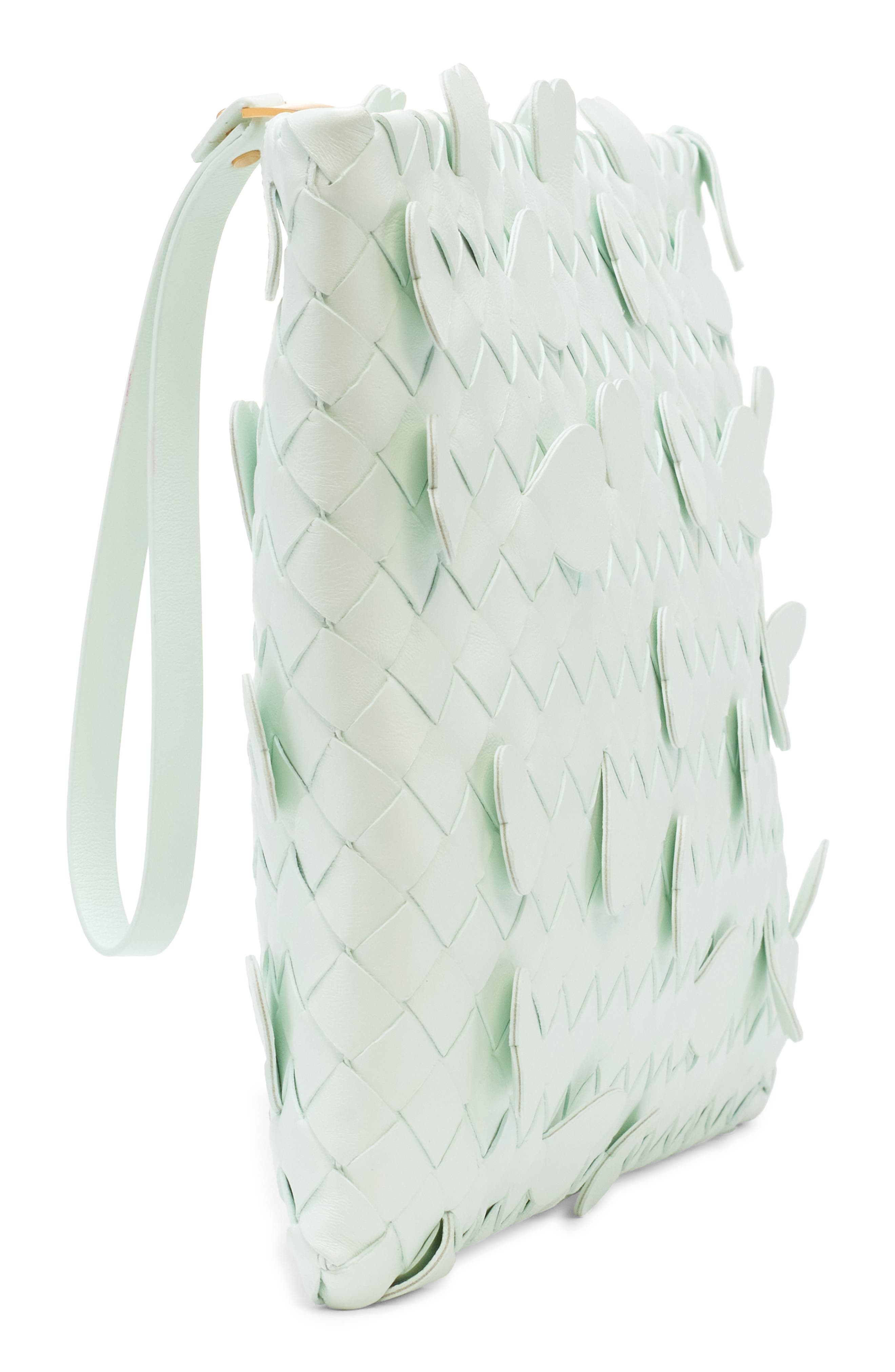 Bottega Veneta Intrecciato Hearts Lambskin Clutch, Alternate, color, 