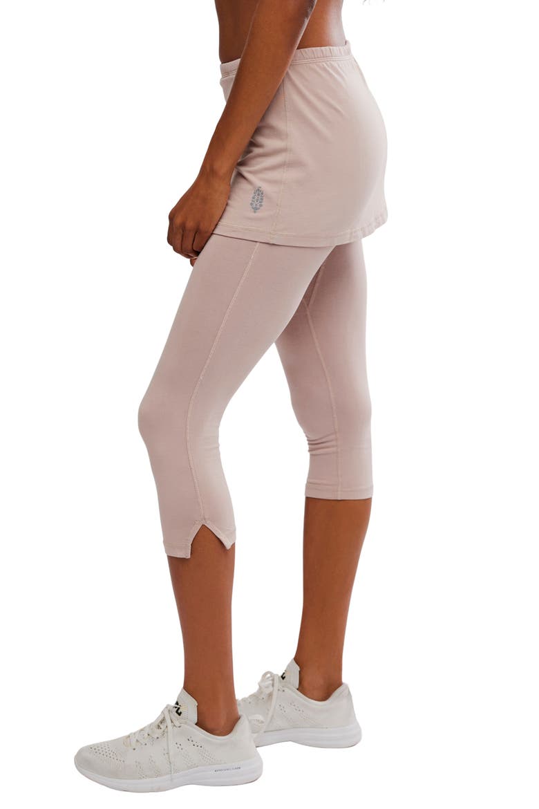 FP Movement Intensity Mid Rise Capri Skirted Leggings, Alternate, color, SANDY