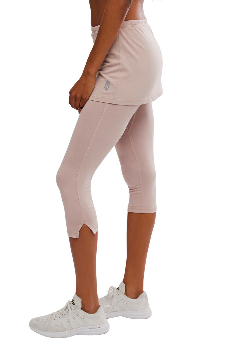 Free People Intensity Mid Rise Capri Skegging, Alternate, color, Sandy