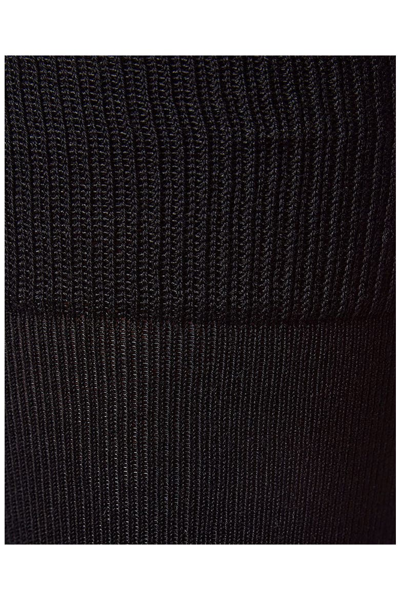 3-Pack Flat Knit Dress Socks, Alternate, color, BLACK
