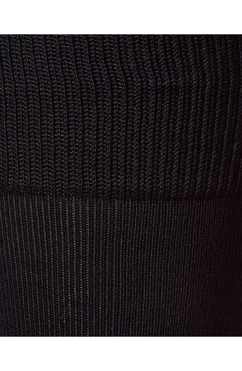 MeMoi 3-Pack Flat Knit Dress Socks, Alternate, color, Black