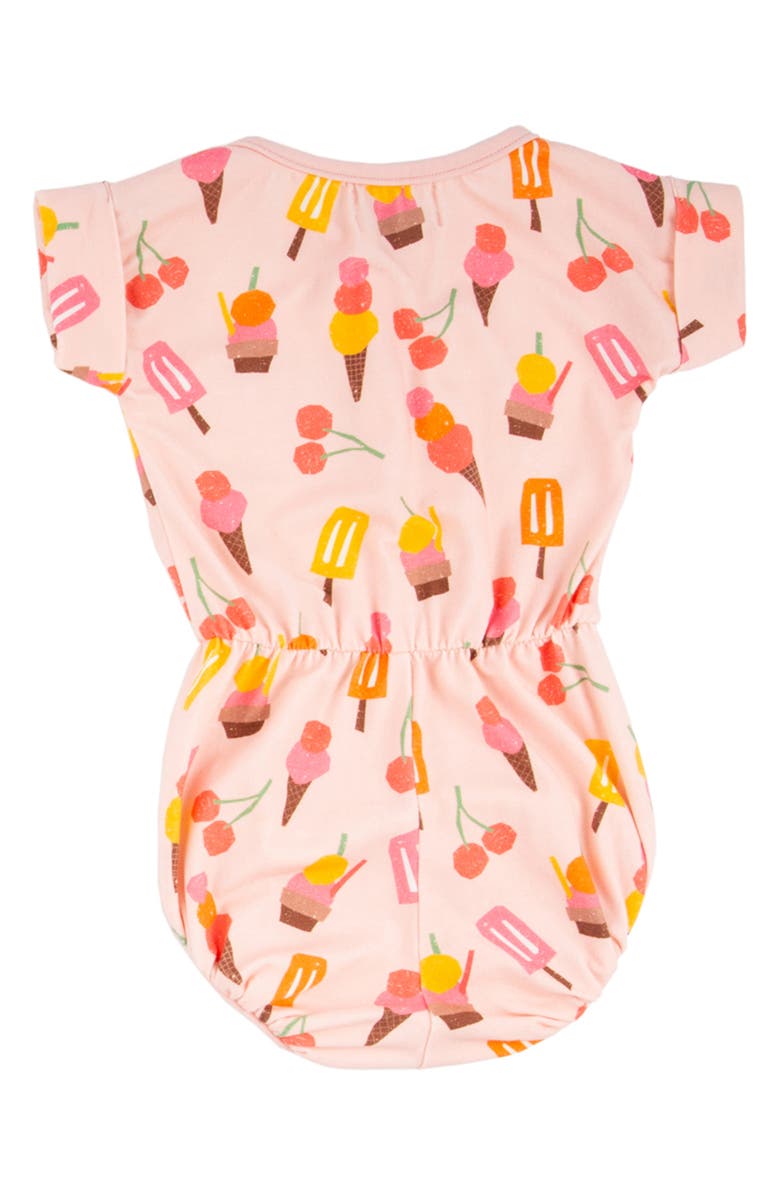 Miki Miette Print Jersey Romper, Alternate, color, 