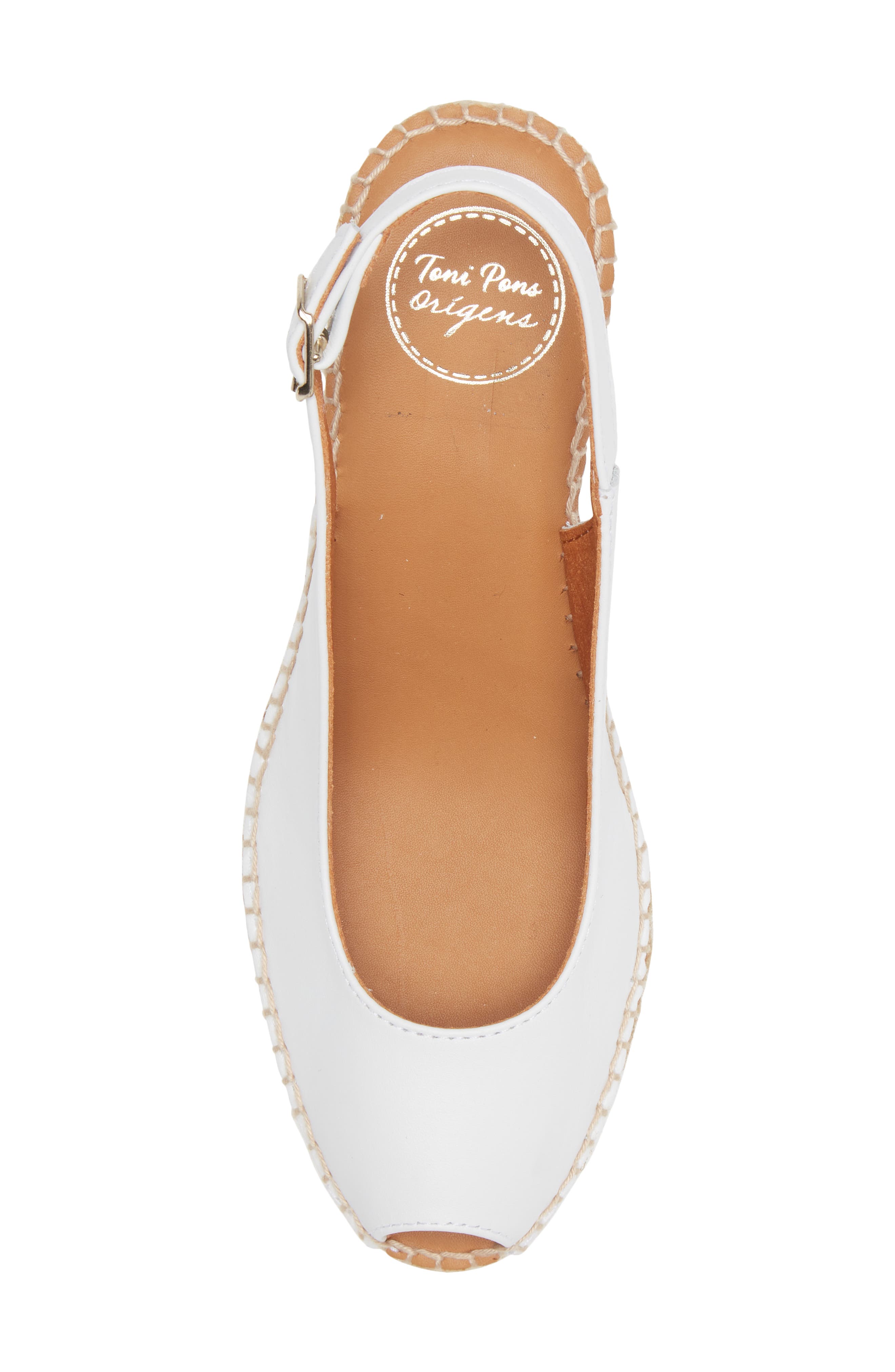 Croacia Espadrille Wedge, Alternate, color, WHITE LEATHER