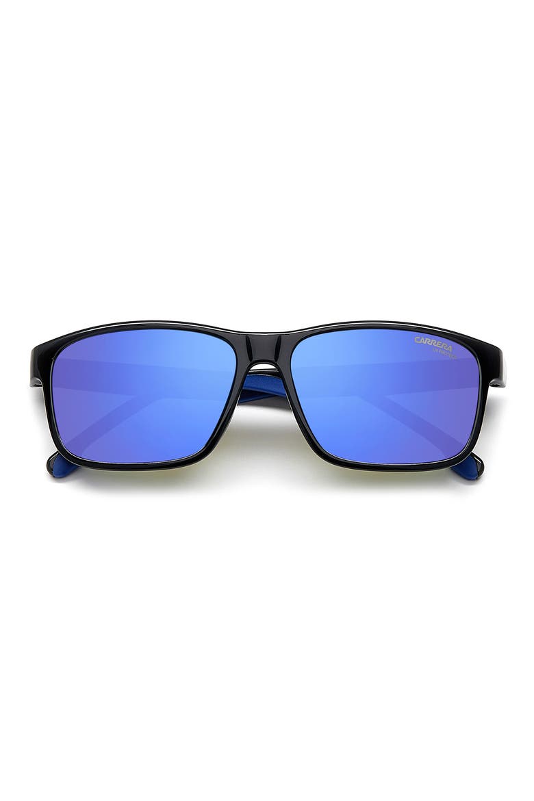 54mm Square Sunglasses, Alternate, color, BLACK BLUE