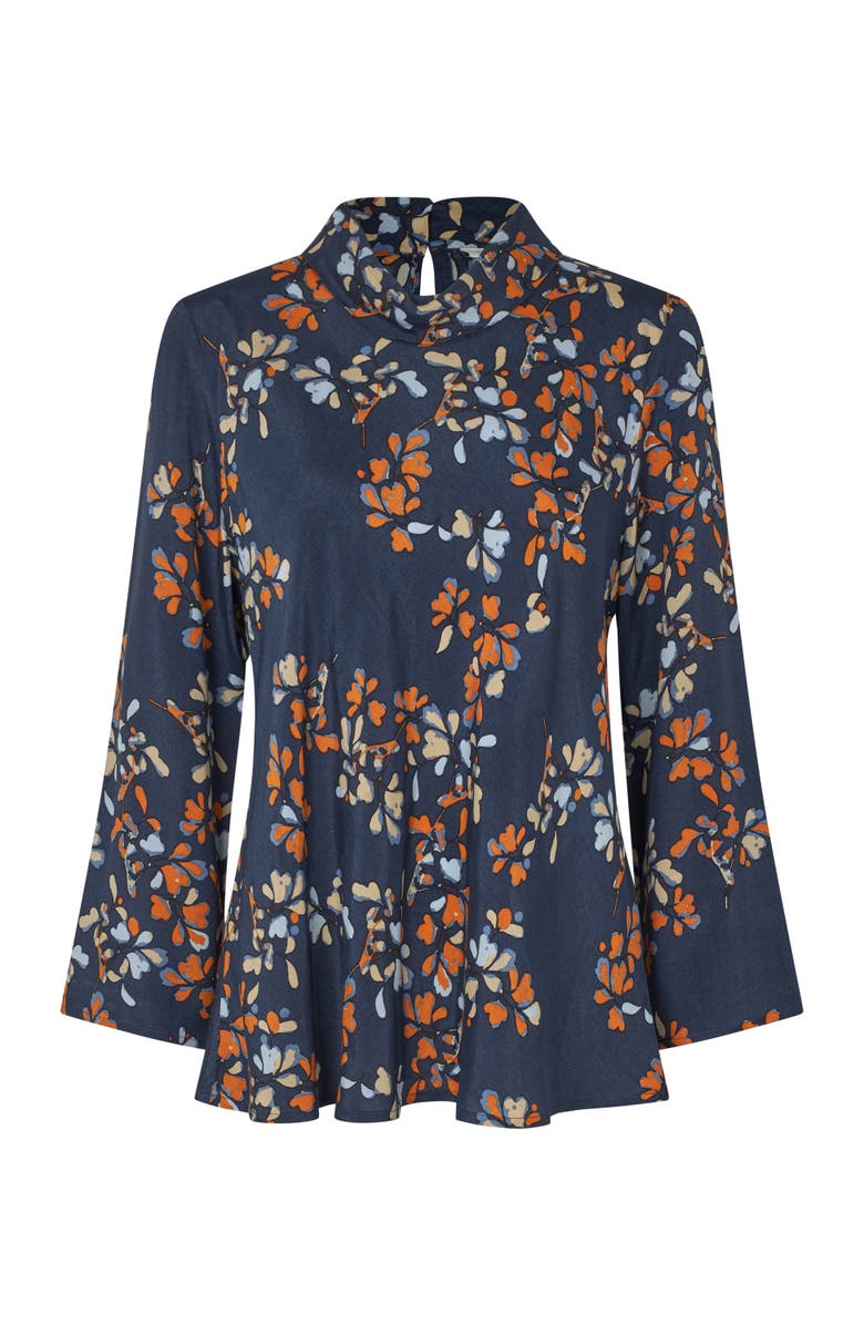 Masai Copenhagen MaDalmora High Neck Long Sleeve Top, Alternate, color, Autumnal