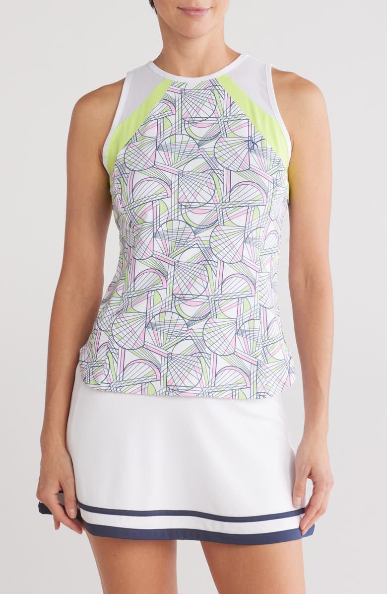 Original Penguin Colorblock Mesh Tank, Main, color, 