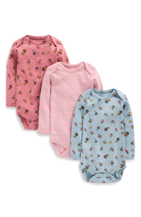 Kids' 3-Pack Pointelle Bodysuits