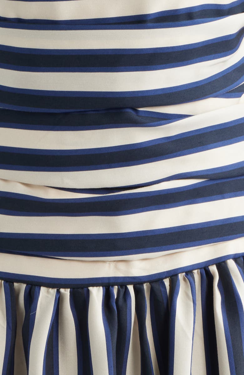 Lucy Paris Georgie Stripe Midi Dress, Alternate, color, Navy Stripe