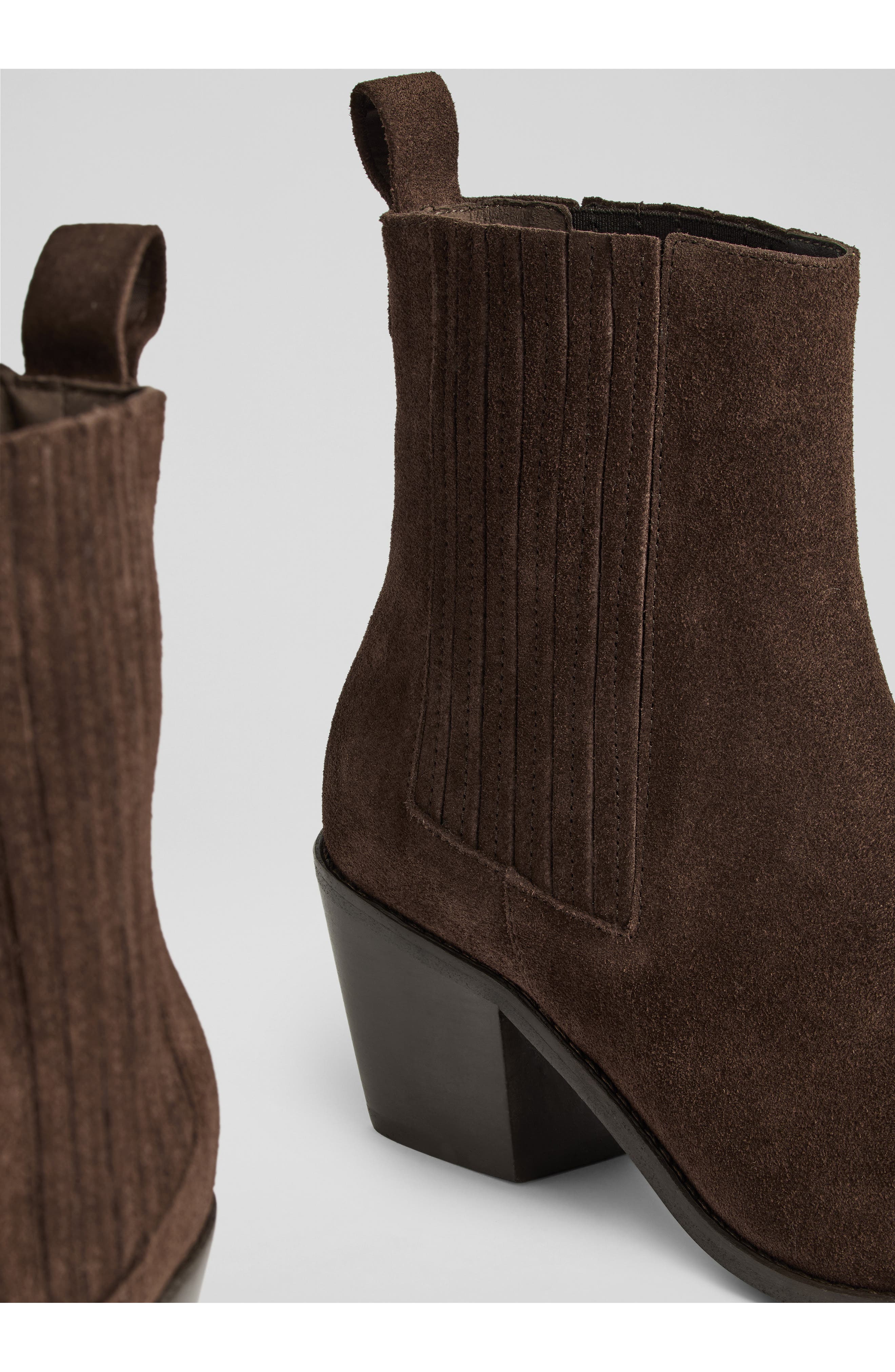 LK Bennett Jolene Western Bootie, Alternate, color, Brown