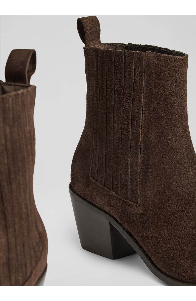 LK Bennett Jolene Western Bootie, Alternate, color, Brown