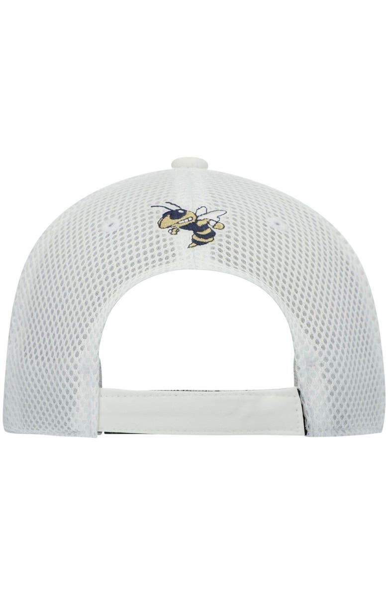 adidas Men's adidas White Georgia Tech Yellow Jackets 2021 Sideline Coaches Mesh AEROREADY Adjustable Hat, Alternate, color,