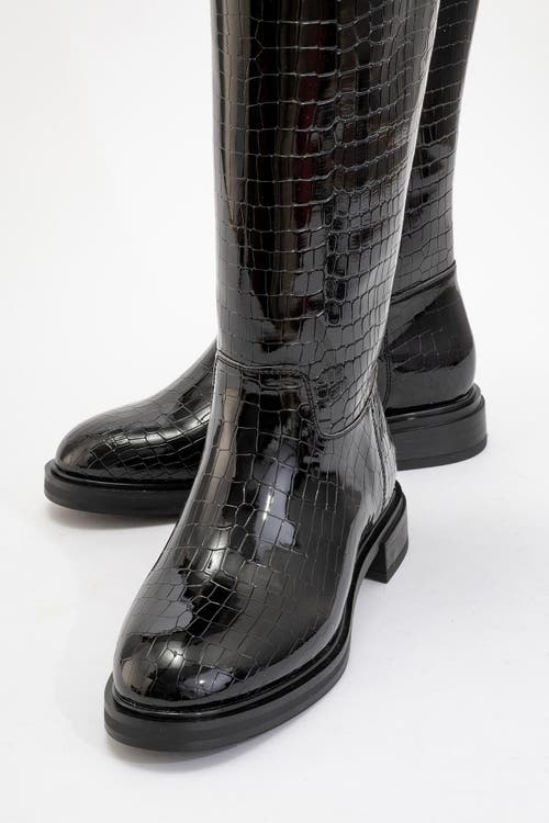 Prologue Shoes Alaska Pattern Western Boot In Black
