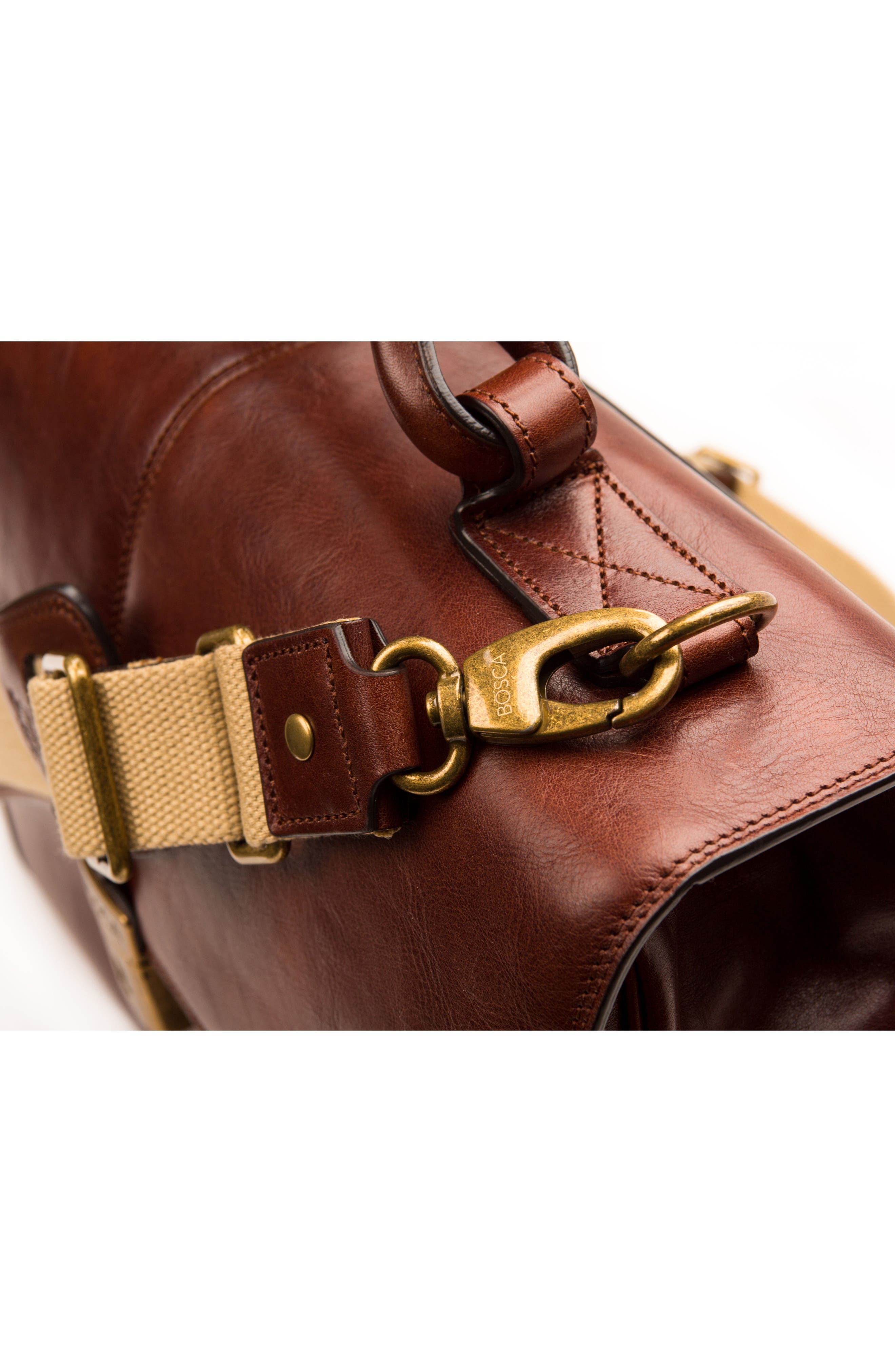 Bosca Leather Briefcase, Alternate, color, 