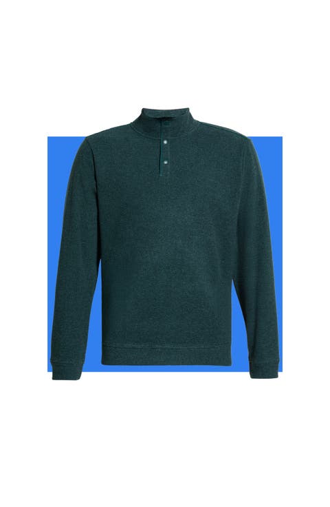 Seabridge Snap Mock Neck Sweatshirt
