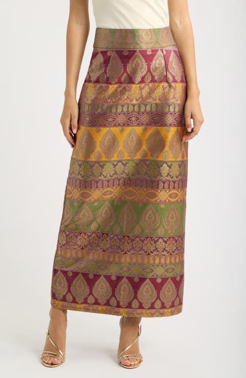 Aurora Embroidered Maxi Skirt