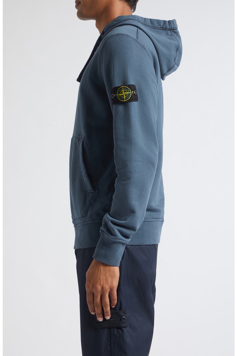 Logo Patch Cotton Hoodie, Alternate, color, V002E SLATE BLUE