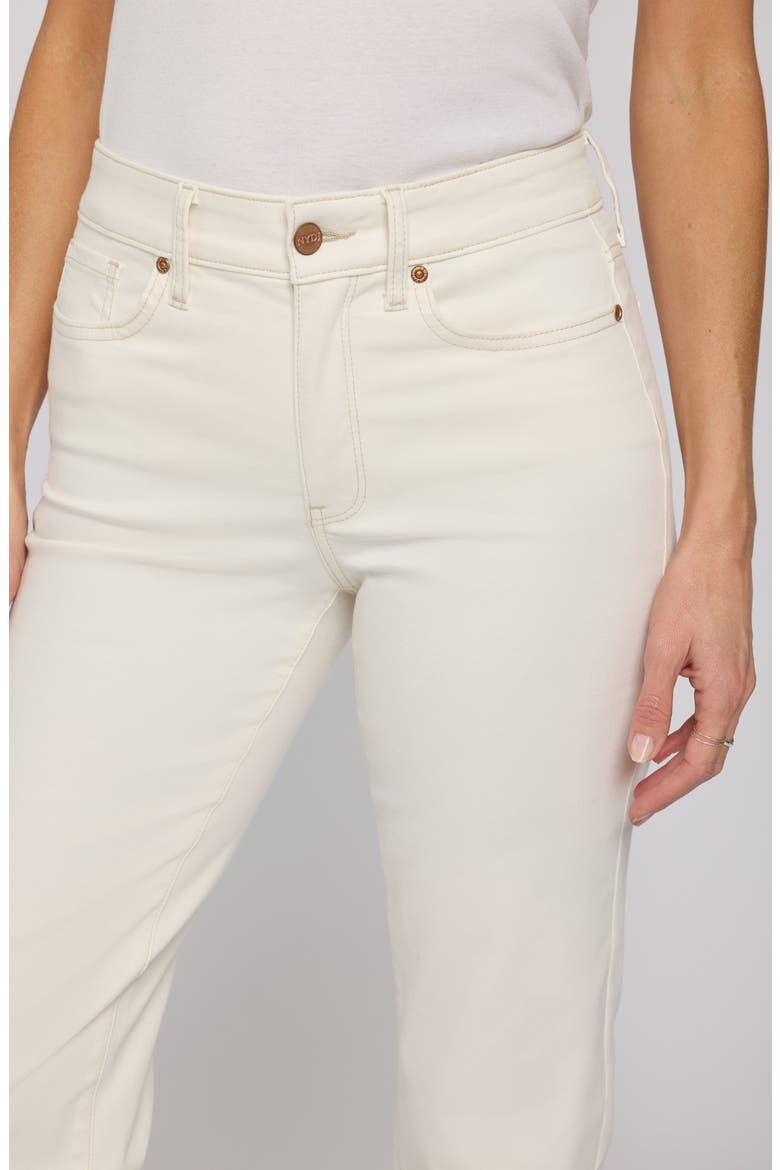 Marilyn Frayed Ankle Straight Leg Jeans, Alternate, color, VINTAGE WHITE
