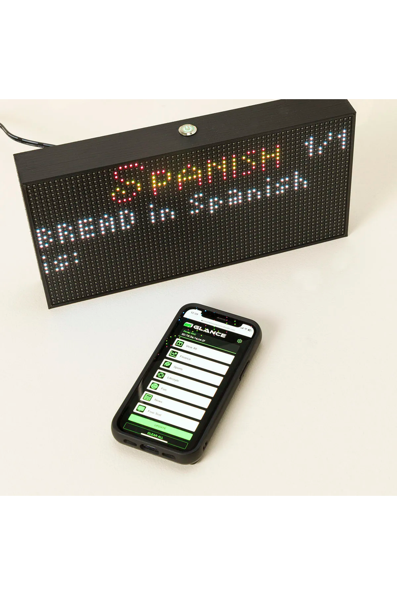 Personalized Home LED Ticker by GLANCE LED, Alternate, color, Multi