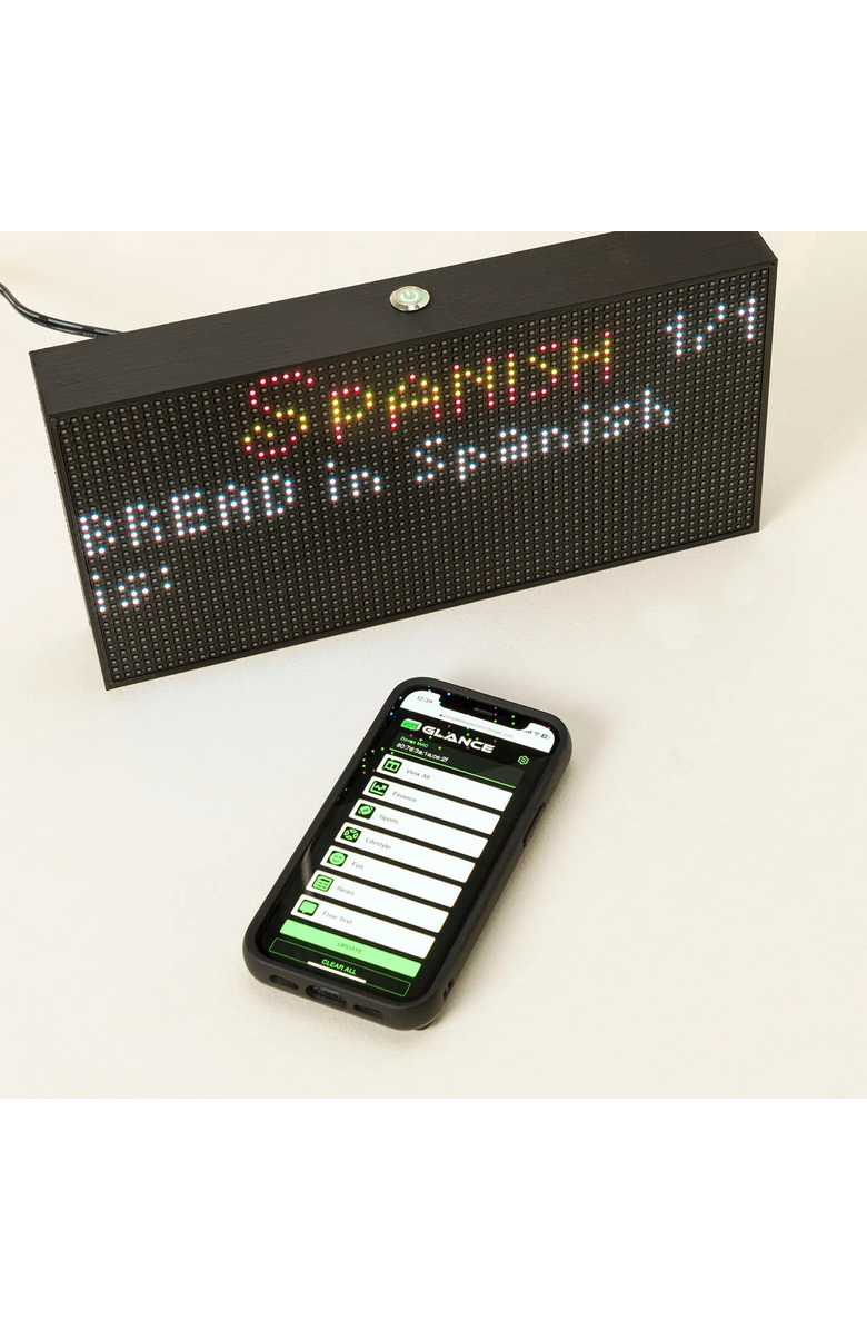 Uncommon Goods Personalized Home LED Ticker by GLANCE LED, Alternate, color, Multi