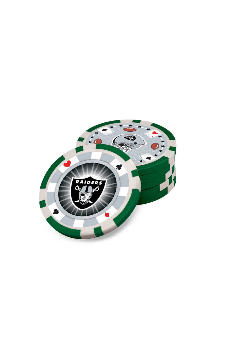 Las Vegas Raiders 300 Piece Poker Set, Alternate, color, Multicolor