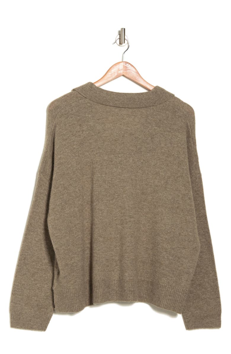 Madewell Polo Henley Wool Blend Pullover Sweater, Alternate, color,