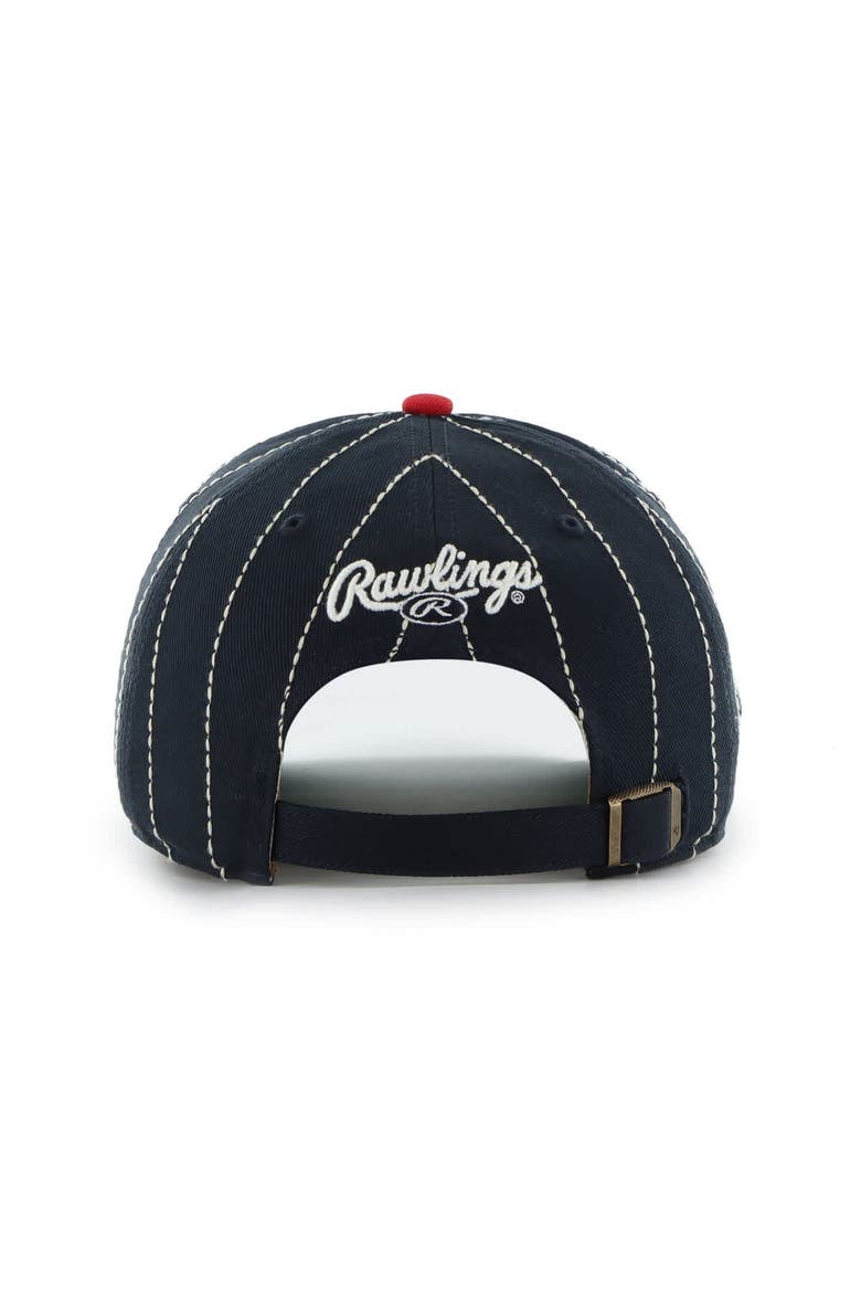 Men's '47 x Rawlings Navy/Red St. Louis Cardinals Pinstripe Hitch Adjustable Hat, Alternate, color, Navy