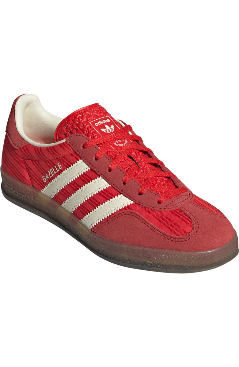 adidas Gazelle Indoor Sneaker, Main, color, Red/ Scarlet/ Cream White