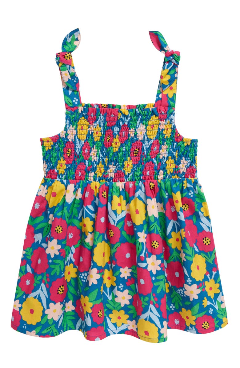 Tucker + Tate Kids' Smocked Tie Shoulder Woven Cotton Top, Main, color, 