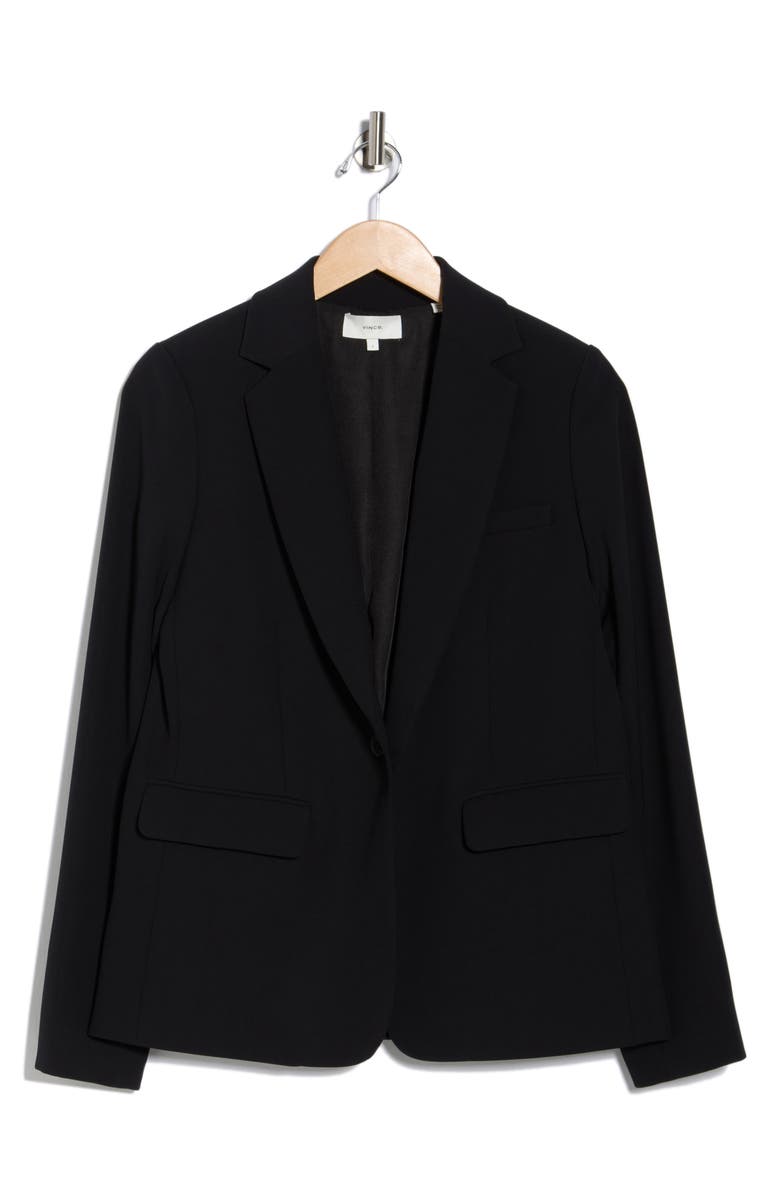 Vince Soft Suiting Blazer, Alternate, color, Black