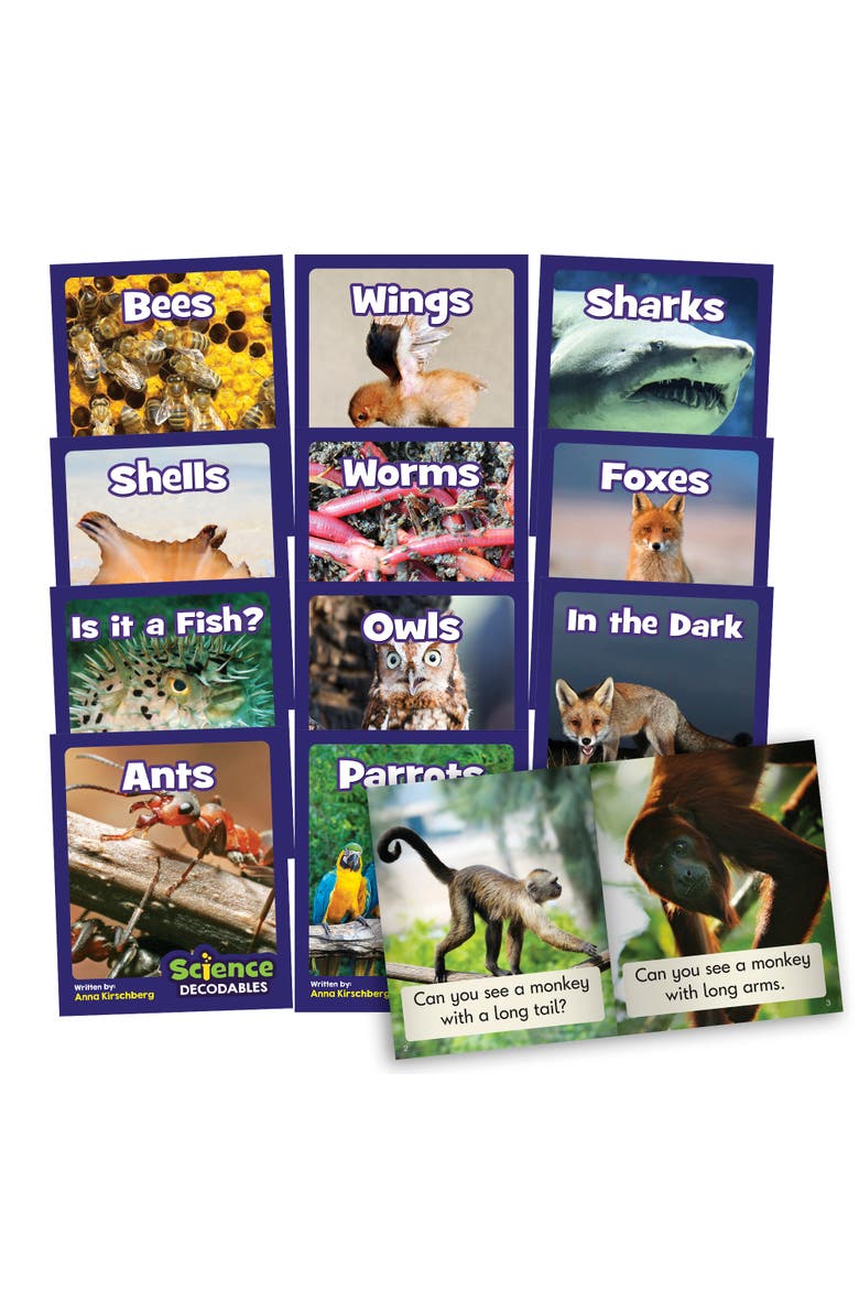 Science Decodables Phase 3 Nonfiction Educational Learning Set, Main, color, Multicolored
