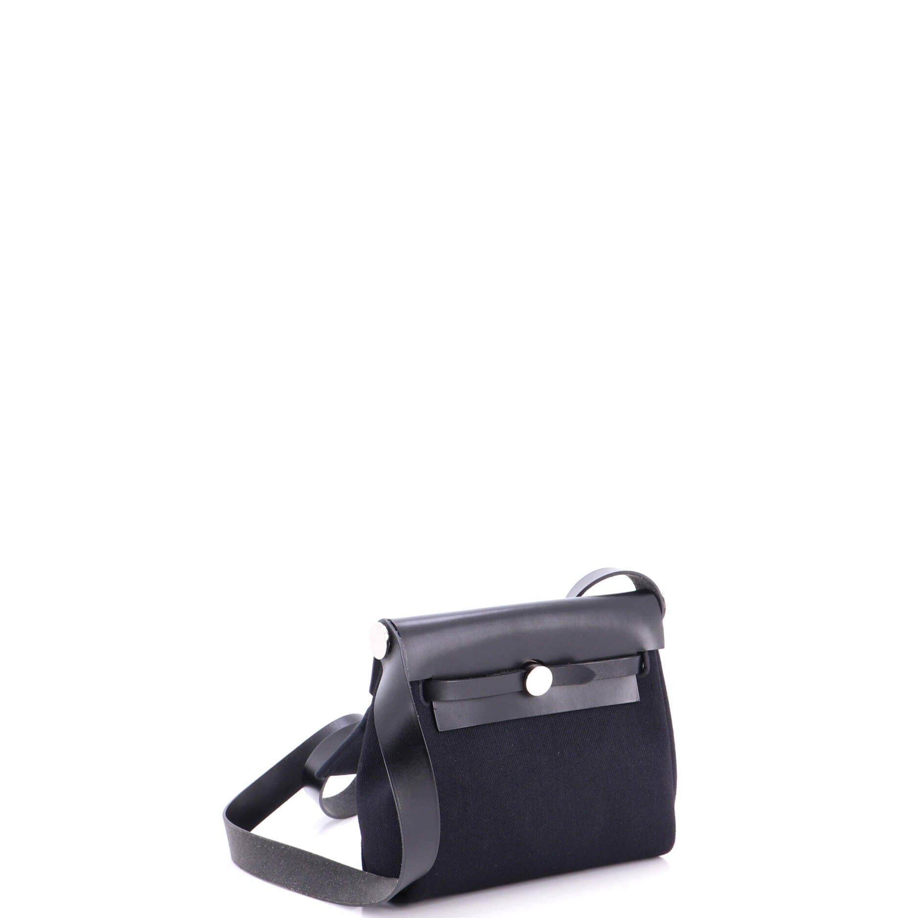 Herbag Zip Toile and Leather 20, Alternate, color, Noir