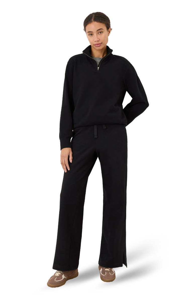 Pact CloudKnit Wide Leg Pant, Main, color, Black