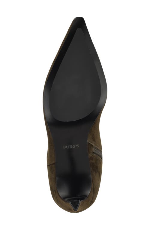Guess Palisa Knee High Boot In Green