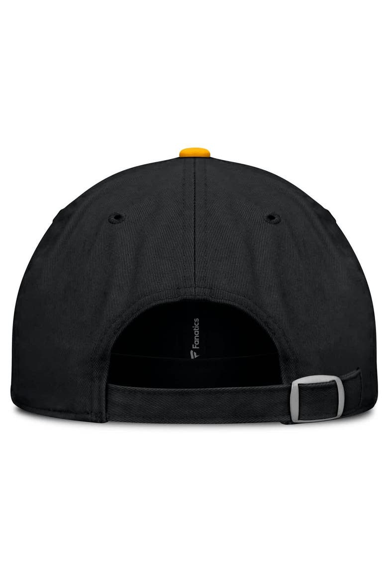 Men's Fanatics Black/Gold Pittsburgh Penguins Heritage Home Ice Two-Tone Adjustable Hat, Alternate, color, Black