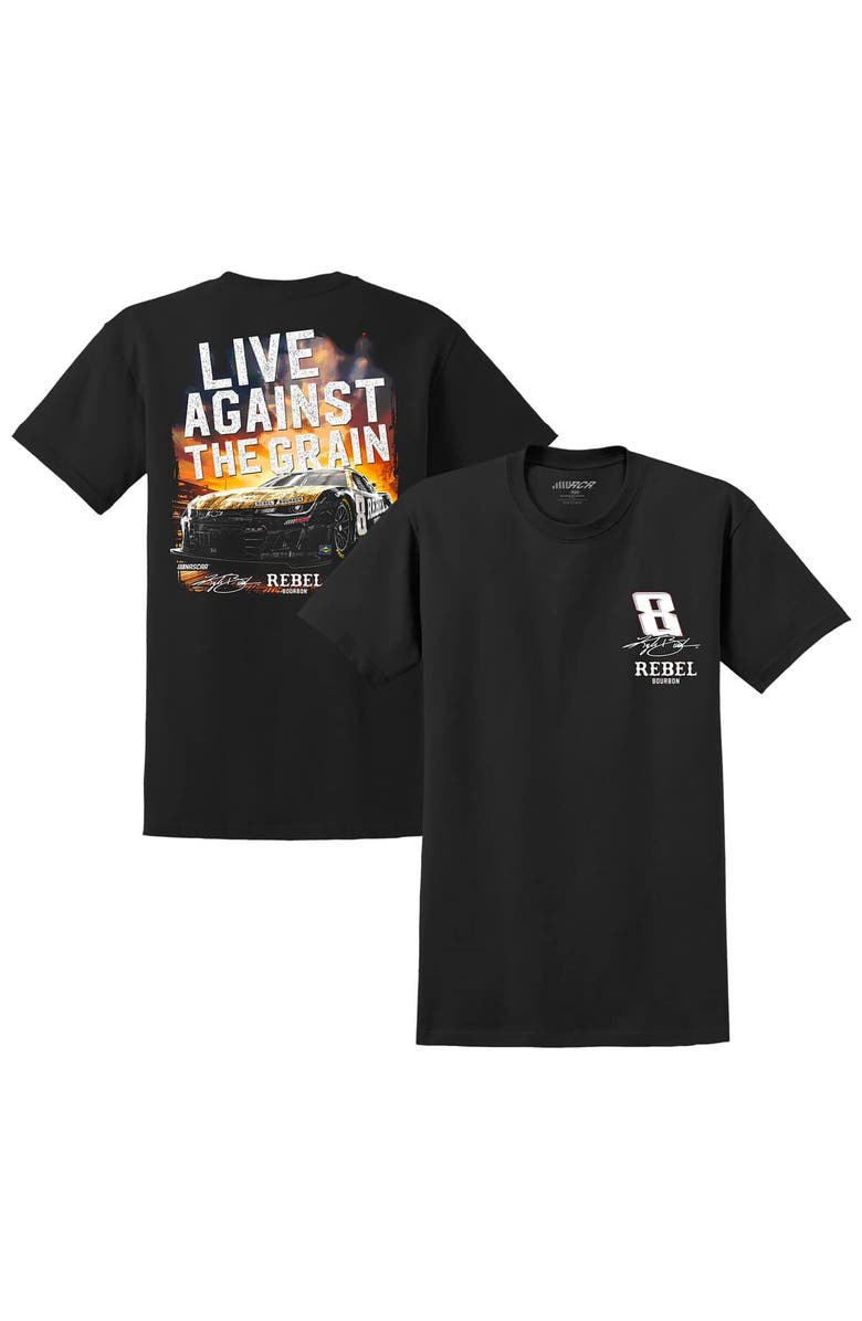 NASCAR Men's Richard Childress Racing Team Collection Black Kyle Busch #8 Rebel Live Against The Grain T-Shirt, Alternate, color, Black
