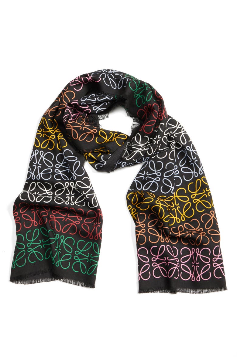 Loewe Monogram Stripe Scarf, Alternate, color,