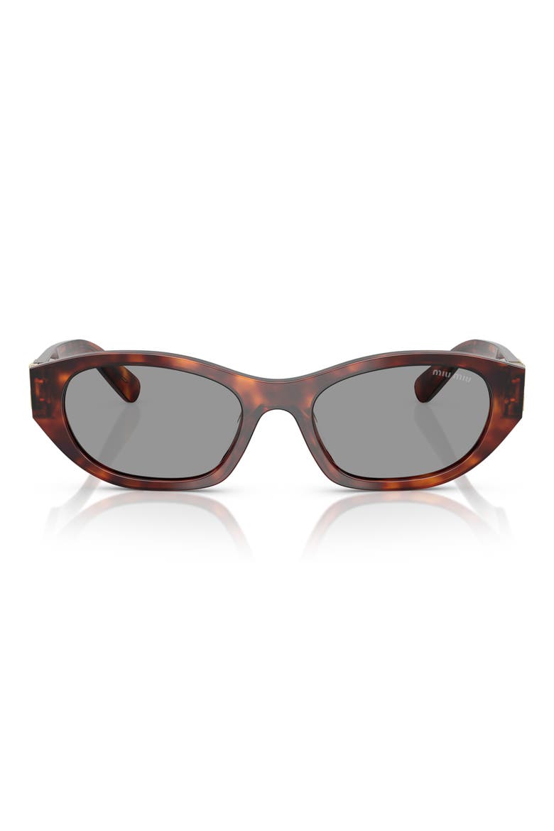 53mm Irregular Sunglasses, Main, color, GREY